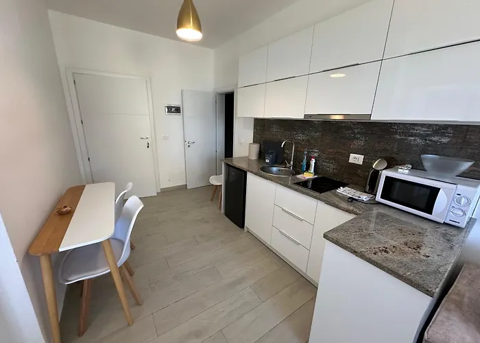 Apartment Blue And Salmon *